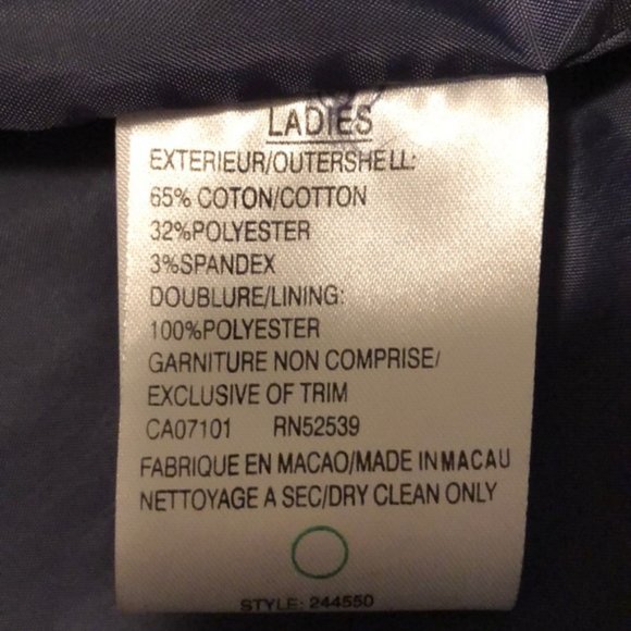 Utex Designs light lined denim jacket medium button front fall layered look - Picture 6 of 7